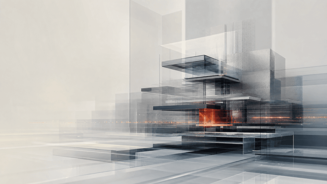 A layered architectural system moving from evidence to execution